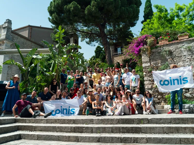 Estitor team group photo from team building